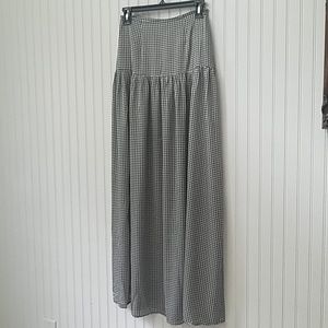 black and white skirt